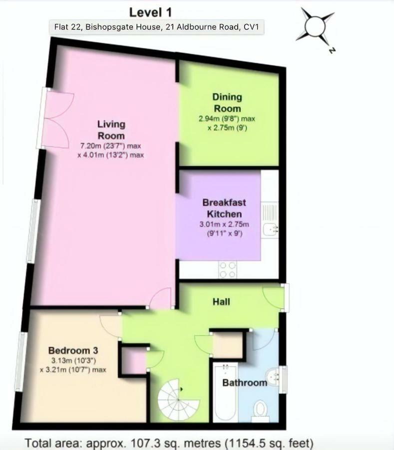 4B Loft Penthouse Industrial Decor With Canal & City Views Coventry Kültér fotó